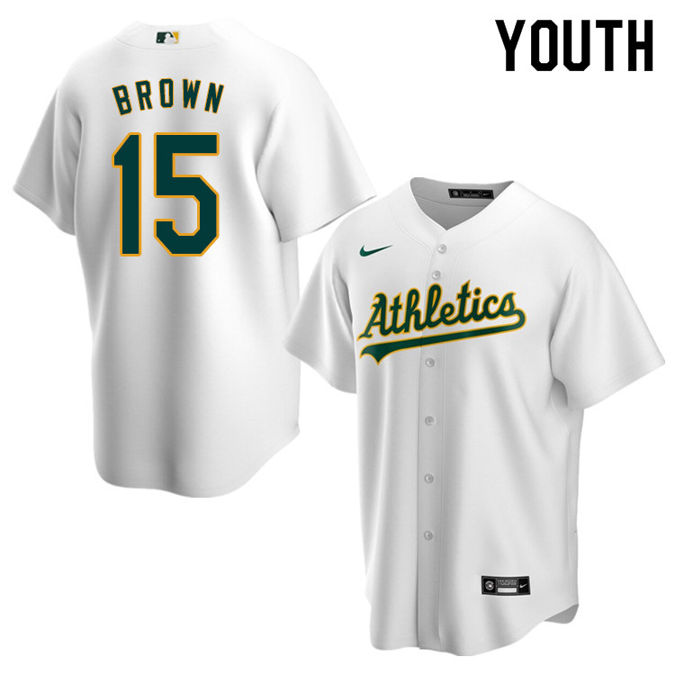 Nike Youth #15 Seth Brown Oakland Athletics Baseball Jerseys Sale-White
